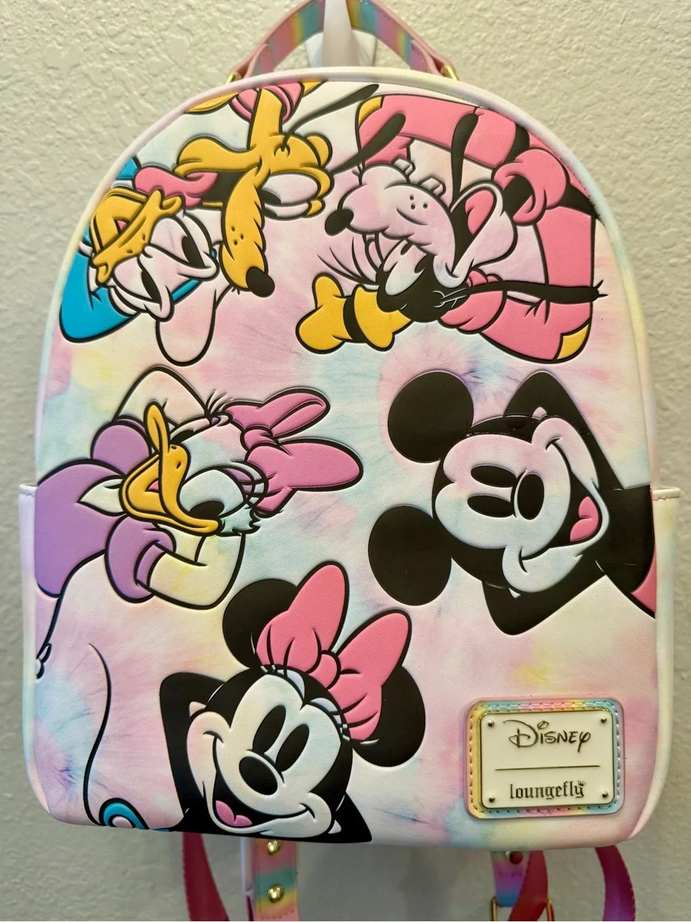 Loungefly Disney Mickey & Friends Tie Dye Mini Backpack BoxLunch Exclusive